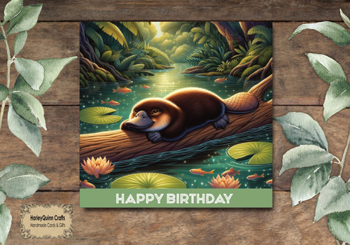 Uni 137 birthday - card, duck
