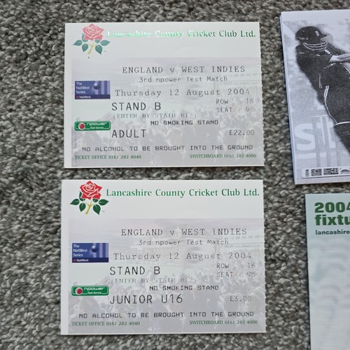 2004 cricket ticket - 12/08/2004,