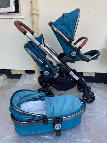 Icandy double pram - icandy, pram/