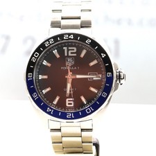 Tag Heuer Formula One Batman automatic GMT watch running perfectly 1 yr warranty