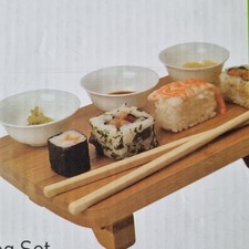 Bamboo Sushi Serving Set with