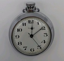 VINTAGE 50s TIMEX POCKET WATCH, WORKING.