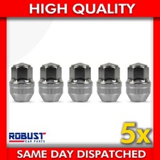 5X WHEEL NUTS STAINLESS STEEL