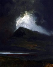 ORIGINAL SCOTTISH ART - OIL PAINTING  - CANISP BY MOONLIGHT