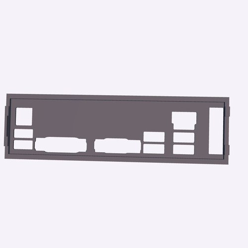 Asus p8h61 backplate 3d - asus, io