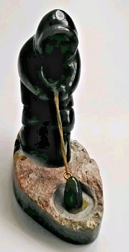 Canadian nephrite jade carving - canadian,