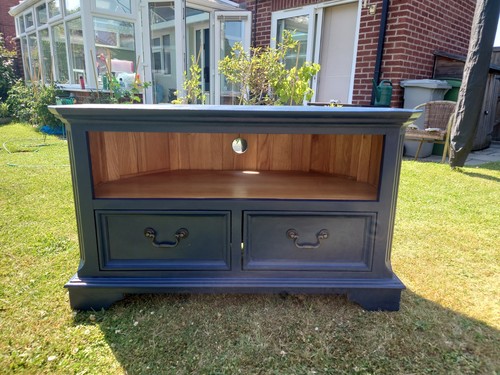 Restored upcycled wooden tv - restored,
