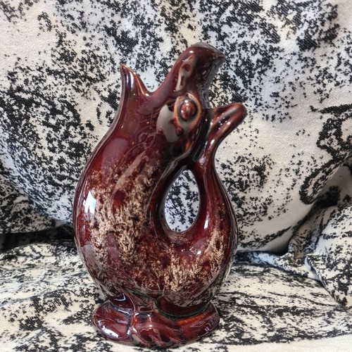 Kernewek pottery brown gurgle - brown,