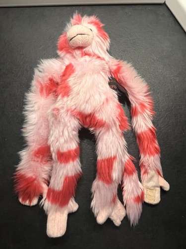 Hanging monkey pink patches - monkey,