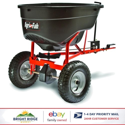 Tow behind broadcast - broadcast, spreader
