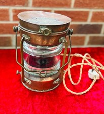 Vintage Tung Woo ship's copper masthead lamp. Not Under Command