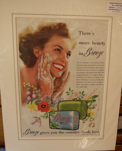 Original vintage soap advert - soap,
