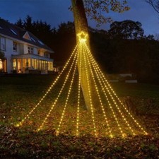 3m Shooting Star Light Up LED Xmas Outdoor Decor Christmas Lighting Warm White