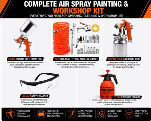 Harden air spray paint gun - air,