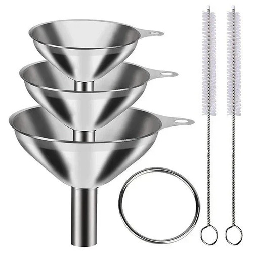 Stainless steel funnels - steel, s