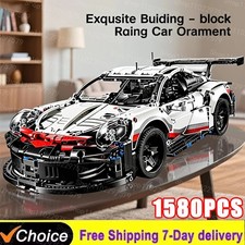Technical 1580PCS 42096 RSR Race Car Model Building Kit 1:8 Super Sport Car Toy