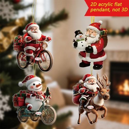 Merry christmas santa ornament - santa,