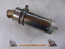 Suzuki GSXR 600 750 SRAD 3 Bolt Cut Down Short Stubby Race Exhaust Can Silencer