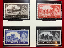 Queen Elizabeth 11 Castles MNH Bright GB postage stamps 