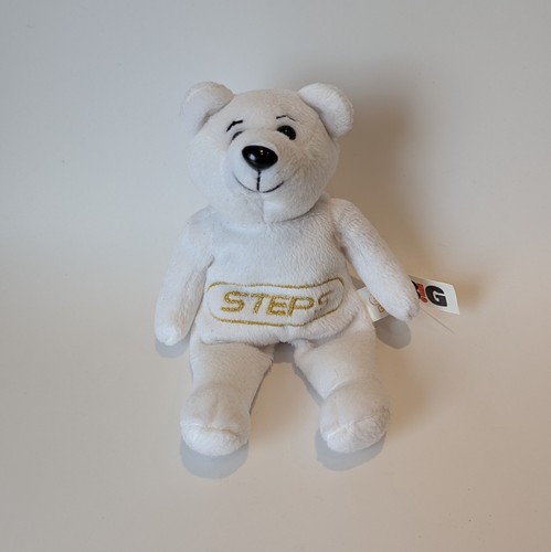 Steps gold white plush - steps, teddy