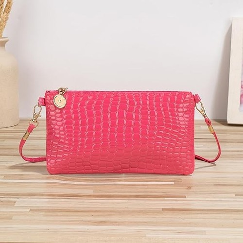 Hot pink small crossbody bag - small,