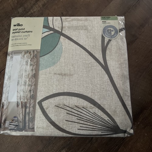 Wilko leaf print - lined, eyelet