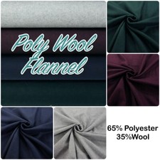 Wool Flannel Fabric Soft