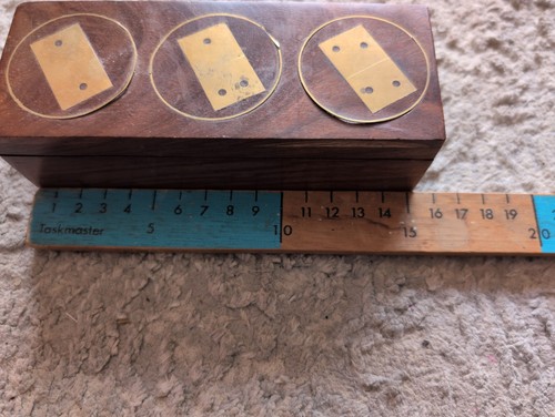 Wooden domino set - wooden,