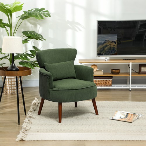 Homcom armchair with padded - with,