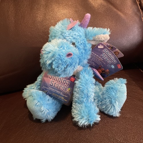 Shining stars dragon blue - stars,