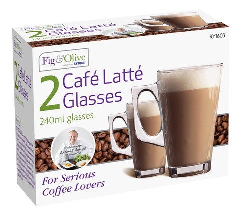 Latte coffee mugs - latte, cappuccino