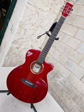 Tanglewood Discovery DBT SFCE TRG  Super Folk Guitar Transclucent Red