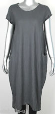 PLUS SIZE Italian Lagenlook Quirky Boho Jersey Soft Cotton Stretch Pocket Dress