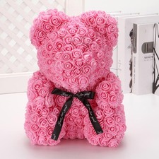 Red rose bear - red,