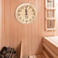 Wooden Sauna Wall Clock