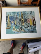 Raoul Dufy Harbor Scene Framed