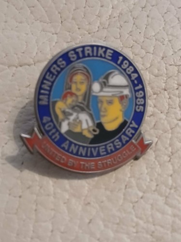 Miners strike badges - miners,