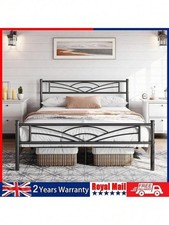 Metal Bed Frame Double 4ft6
