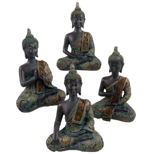Verdigris thai buddha 5cm - buddha, 14.5cm