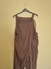 Seasalt Heather Bell Dungarees Size 20 Army Green