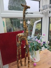  Giraffe Decoupage 32"  Tall By Collage Very Good Condition