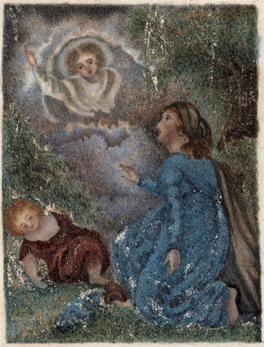 Hagar bible scene miniature - bible,