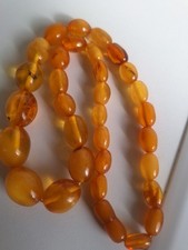 Old Real Antique Natural Amber Necklace 39 Grams