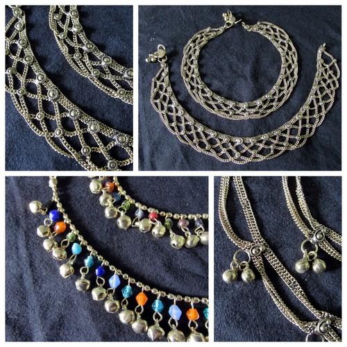 Brass anklet bracelet - anklet,