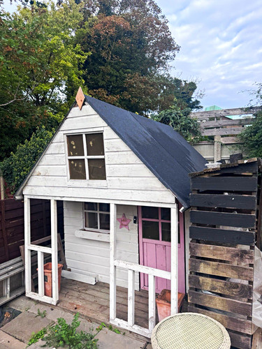 Wooden outdoor kids - wooden, playhouse