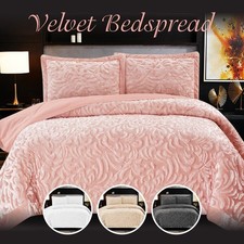 Velvet Quilted Bedspread Bed
