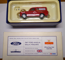 CORGI ROYAL MAIL 1967 FORD ANGLIA 50CU.FT MAILVAN RED MINT BOXED 1:43