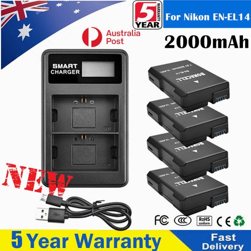 2000mah el14 el14a - 2x, en-el14