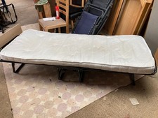 Jay-Be Folding Small Single Bed with Black Metal Frame