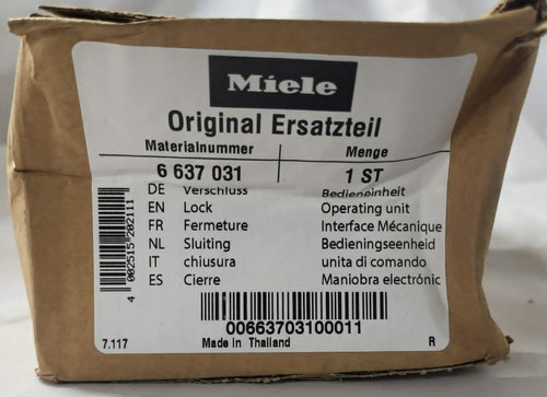 Miele 6637031 microwave lock - miele,